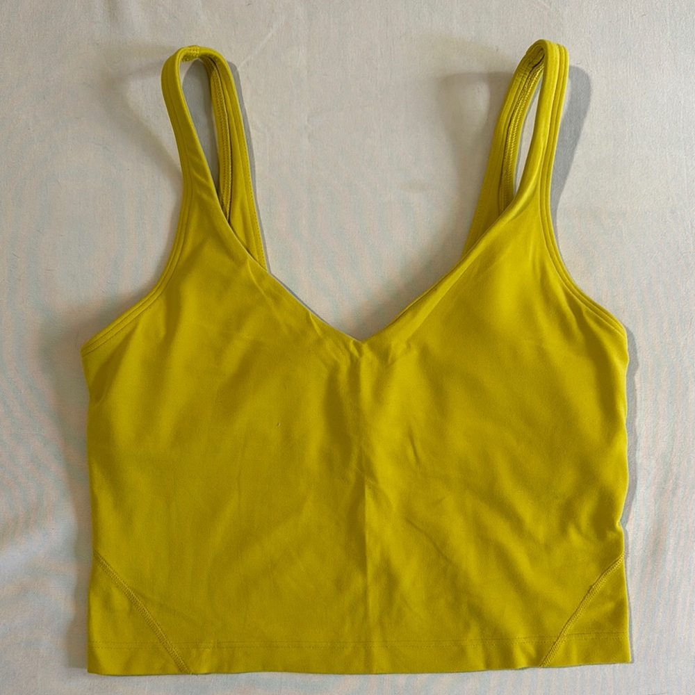 Lululemon yellow Athletica Align Top